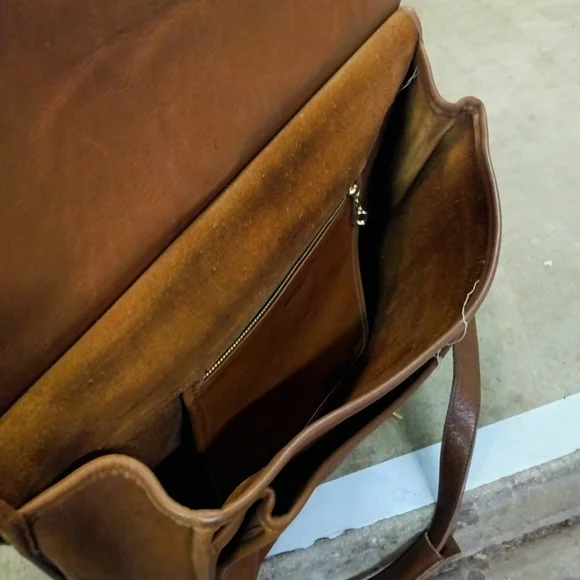Coach Brown Leather Messenger Bag
